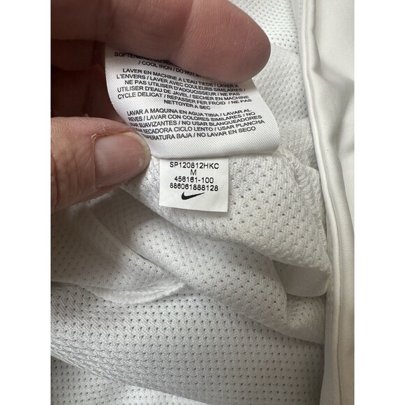 Nike Women's M Golf Tour Performance White & Gray Skirt Two Layer Mesh 456161 - Picture 6 of 7